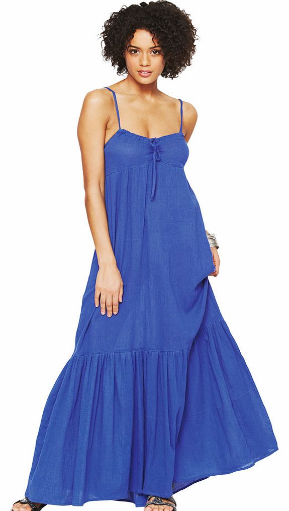 Petite Crinkle Strappy Maxi Dress