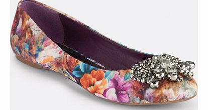 South Pitts Print Jewel Ballerina Shoes