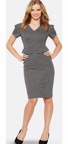 South Ponte Peplum Dress