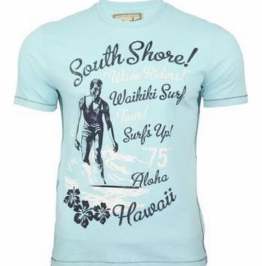 South shore Mens Aloha Crew Neck T-Shirt