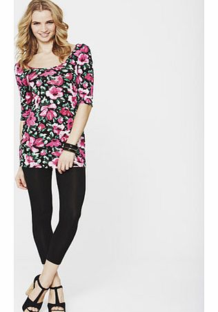 South Three-Quarter Sleeve Printed Tunic