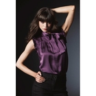 Tie Neck Satin Blouse