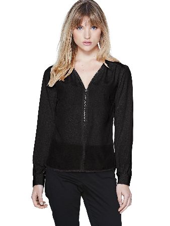 South Zip Neck Blouse
