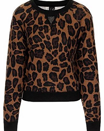 Womens South Beach Leopard Print Lounge Range Sweat Top Ladies Size UK 14-16