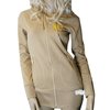 Long Tan Full Zip Hoody