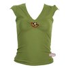 Southpole Womens V-Neck Sage Top