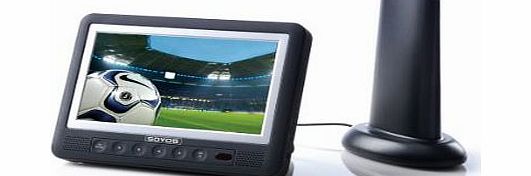 Portable 7 inch TV and PVR Recorder/Multimedia Player with Teletext, Freeview and High Resolution Panel