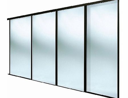 Spacepro 4 Door Framed Sliding Mirror Wardrobe