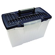 Spaceworx A4 Plastic File Box and Organiser