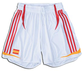 Adidas Spain away shorts 06/07
