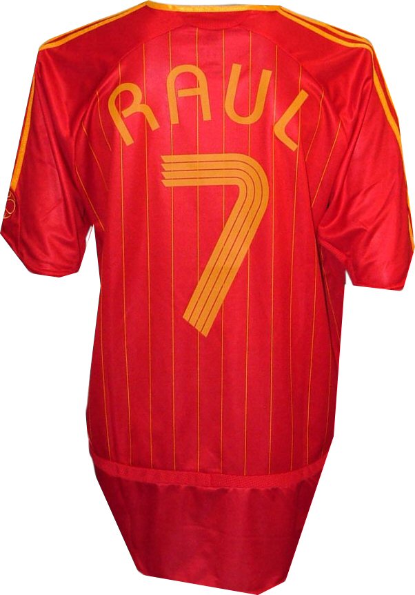 Spain Adidas Spain home (Raul 7) 06/07