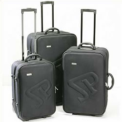 Spalding 3 Piece Luggage Set Black