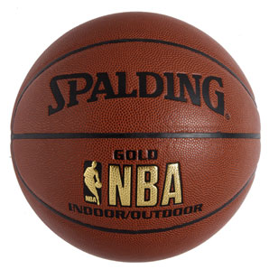 Spalding NBA Indoor/Outdoor Basketball, Gold Edition, Size 7