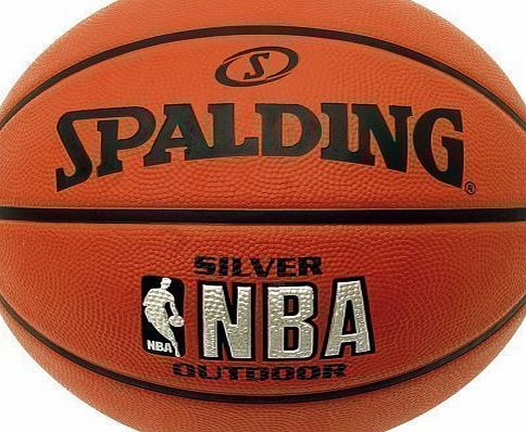 Spalding  NBA Silver Outdoor Basketball (7) - Brown