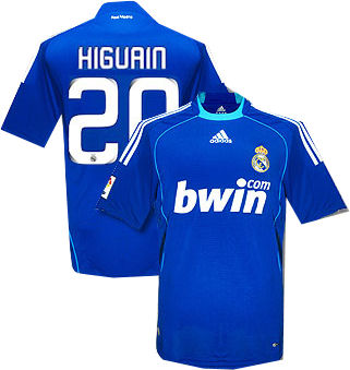 Adidas 08-09 Real Madrid away (Higuain 20)