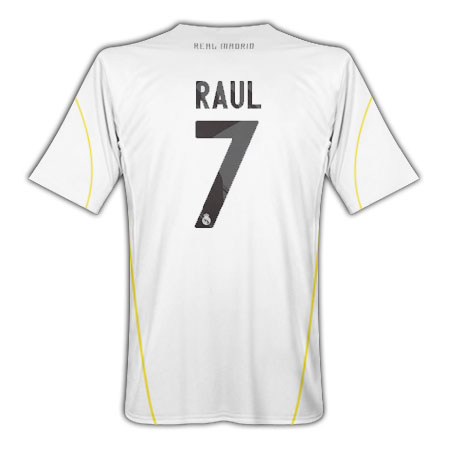 Spanish teams Adidas 09-10 Real Madrid home (Raul 7)
