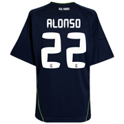 Adidas 2010-11 Real Madrid Away Shirt (Alonso 22)