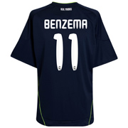 Adidas 2010-11 Real Madrid Away Shirt (Benzema 11)