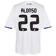 Spanish teams Adidas 2010-11 Real Madrid Home Shirt (Alonso 14)