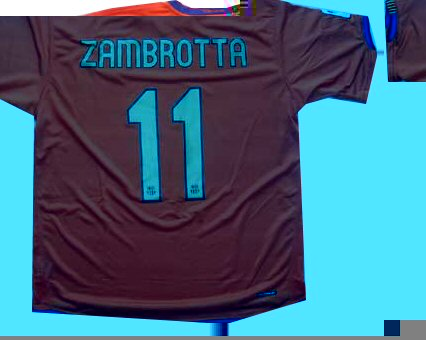Nike 06-07 Barcelona away (Zambrotta 11)