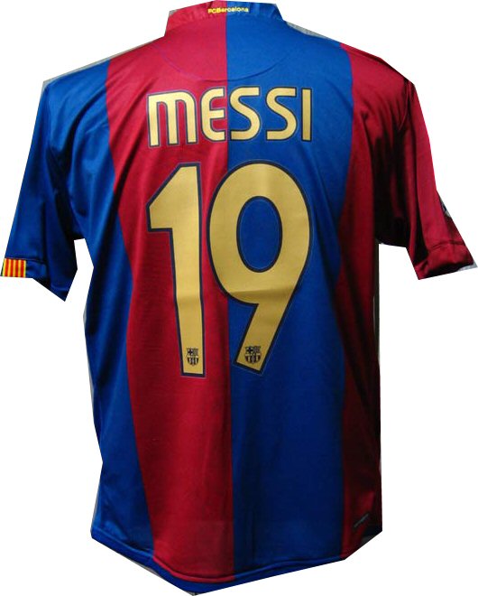 Spanish teams Nike 06-07 Barcelona home (Messi 19)