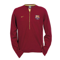 Spanish teams Nike 07-08 Barcelona Cover Up Top (Red)