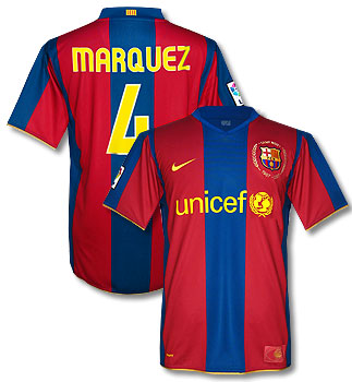 Nike 07-08 Barcelona home (Marquez 4)