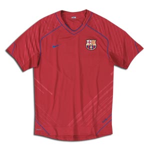 Spanish teams Nike 07-08 Barcelona Pre-Match Training Top (Red)