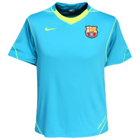 Spanish teams Nike 07-08 Barcelona Training Jersey (Blue)