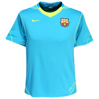 Nike 07-08 Barcelona Training Jersey (Blue)