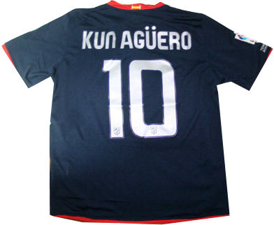 Spanish teams Nike 08-09 Athletico Madrid away (Aguero 10)