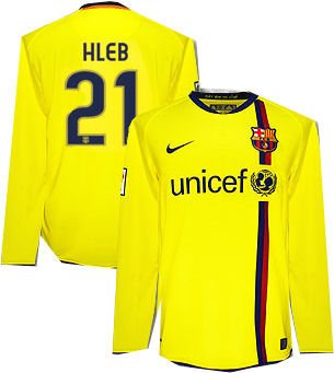 Nike 08-09 Barcelona L/S away (Hleb 21)