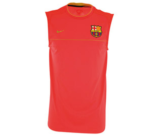 Spanish teams Nike 08-09 Barcelona Sleeveless Top (Crimson)