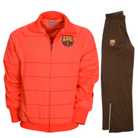 Spanish teams Nike 08-09 Barcelona Woven Warmup Suit (Crimson) - Kids