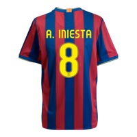 Spanish teams Nike 09-10 Barcelona home (A.Iniesta 8)