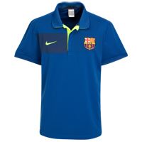 Spanish teams Nike 09-10 Barcelona Travel Polo shirt (blue)