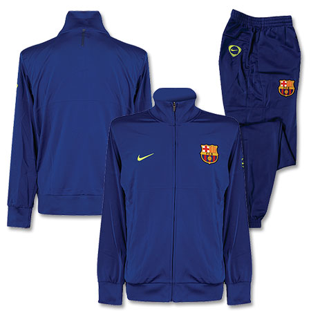 Spanish teams Nike 09-10 Barcelona Woven Warmup Suit (Blue)