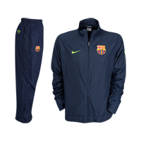 Spanish teams Nike 09-10 Barcelona Woven Warmup Suit (Navy)