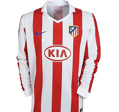 Nike 2010-11 Athletico Madrid Home Long Sleeve Nike