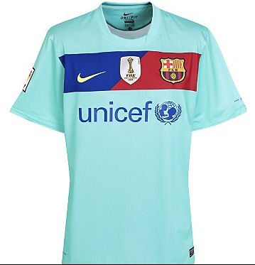 Nike 2010-11 Barcelona Away World Champions Shirt