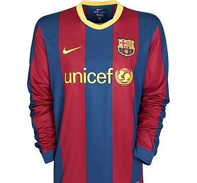 Nike 2010-11 Barcelona Home Long Sleeve Nike Football
