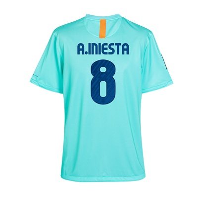 Nike 2010-11 Barcelona Nike Away Shirt (A.Iniesta 8)
