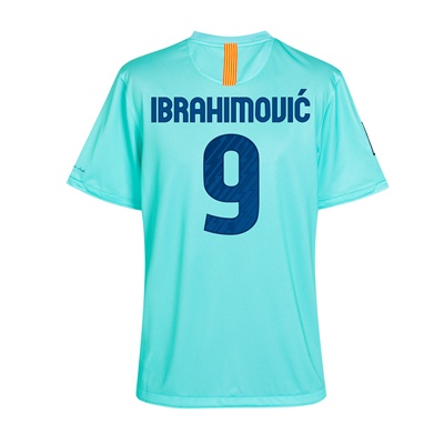Nike 2010-11 Barcelona Nike Away Shirt (Ibrahimovic 9)