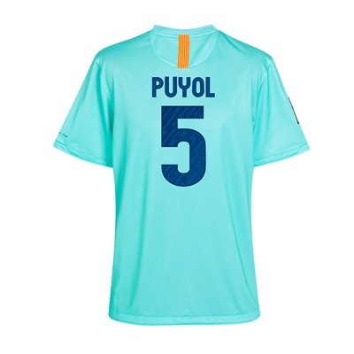 Nike 2010-11 Barcelona Nike Away Shirt (Puyol 5)
