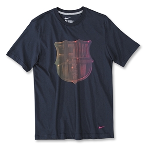 Nike 2010-11 Barcelona Nike Core Cotton Tee (Navy)
