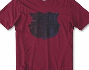 Nike 2010-11 Barcelona Nike Core Cotton Tee (Wine)