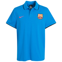 Spanish teams Nike 2010-11 Barcelona Nike Travel Polo Shirt (Blue)