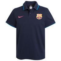 Spanish teams Nike 2010-11 Barcelona Nike Travel Polo Shirt (Navy)