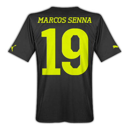 Spanish teams Nike 2010-11 Villarreal Puma Away Shirt (Marcos Senna