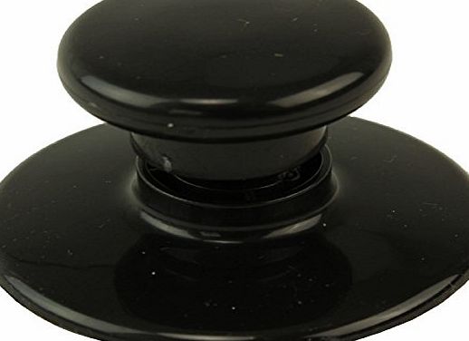 Spares2go Glass Lid Knob for Morphy Richards Slow Cooker Pot (Black)